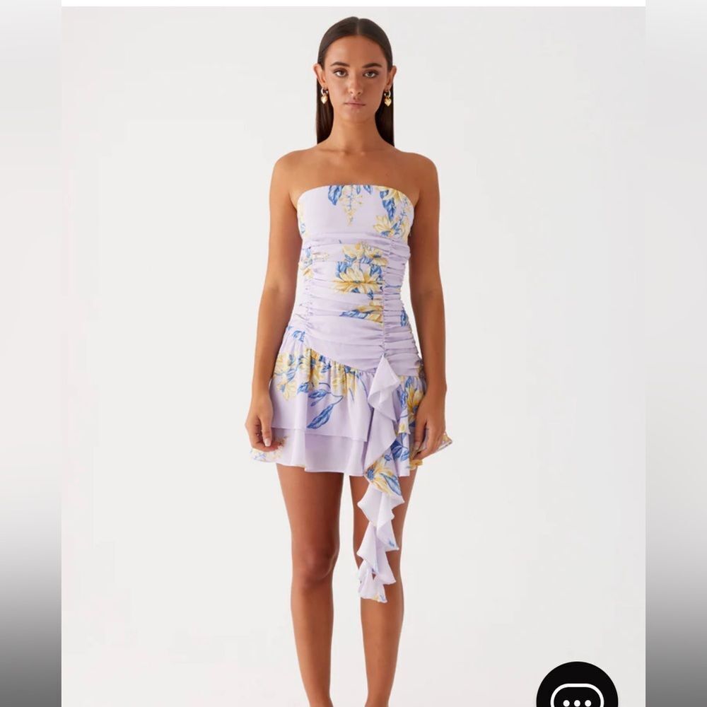 Peppermayo Floral Lilac Mini Dress
